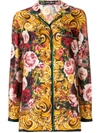 DOLCE & GABBANA BAROQUE AND FLORAL PRINT SHIRT