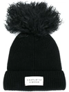 CHARLOTTE SIMONE CASHMERE POM POM BEANIE