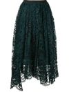 ANTONIO MARRAS PLEATED LACE SKIRT