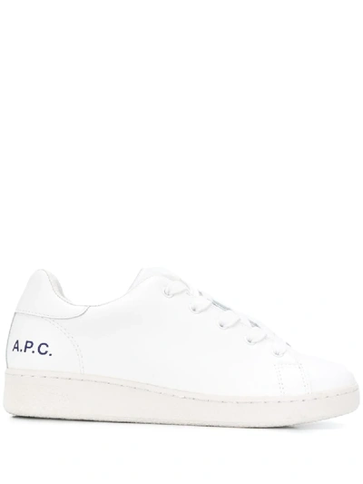 Apc Low-top Logo Trainers In White
