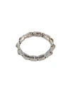 Emanuele Bicocchi Silver Croc Ring In Metallic