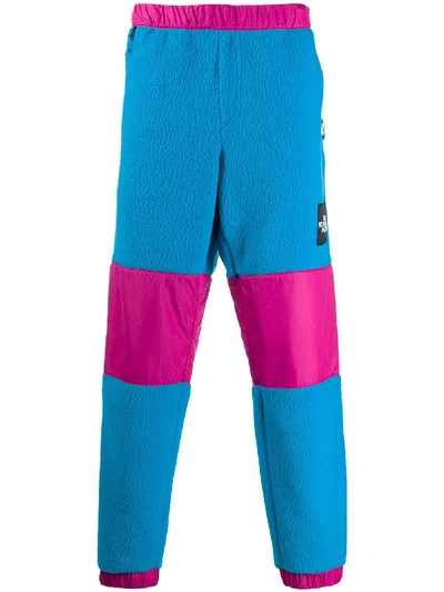 The North Face Denali Colour-block Trousers In Blue