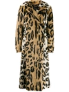 VERSACE LEOPARD PRINT DOUBLE-BREASTED COAT