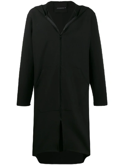 Alchemy Hooded Longline Jacket In Black