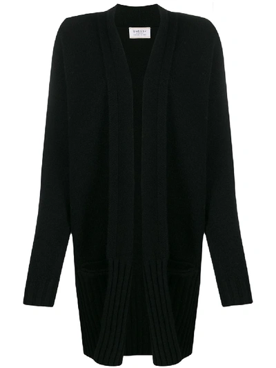 Snobby Sheep Ribbed Hem Cardigan In Black