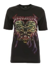 DSQUARED2 CRYSTAL METAL ROCK T-SHIRT,11077091