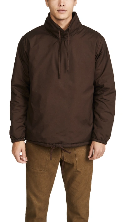 Monitaly Insulated Mockneck Pullover In Brown | ModeSens