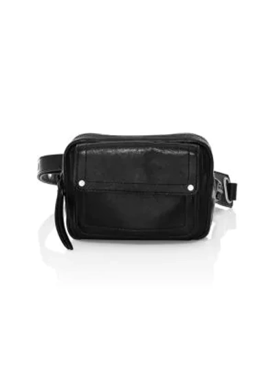 Frye Gia Leather Belt Bag In Black
