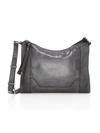 Frye Melissa Leather Crossbody Bag In Carbon