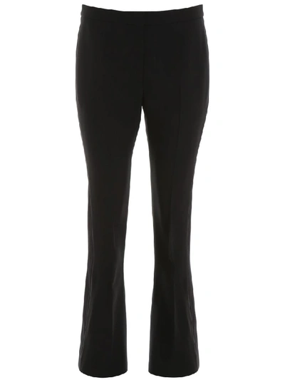 Alexander Mcqueen Trousers With Satin Bands In Black