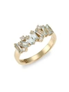 KALAN BY SUZANNE KALAN WOMEN'S 14K YELLOW GOLD, DIAMOND & BLUE TOPAZ RING,0400011439519