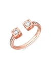 DINH VAN LE CUBE DIAMOND 18K ROSE GOLD RING,400011614547