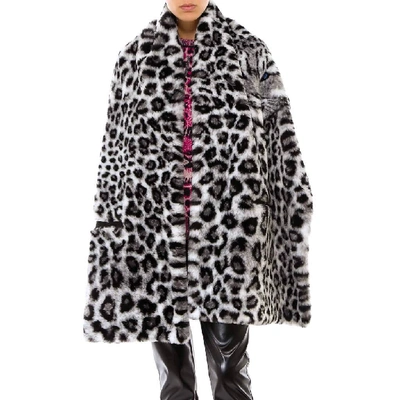 Alberta Ferretti Oversized Animalier Scarf In Multi