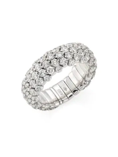 Zydo Women's Stretch 18k White Gold & Diamond Ring