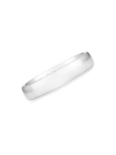 De Beers Plain Bands Platinum Wedding Band