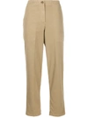 ASPESI CREASED CROPPED TROUSERS