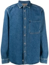 DIESEL EMBROIDERED LOGO DENIM SHIRT