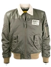 DIESEL ZIPPED SLEEVE BOMBER JACKET