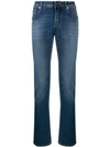 JACOB COHEN LOGO SLIM-FIT JEANS