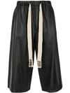 LOEWE DRAWSTRING WAIST LEATHER CULOTTES