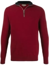 N•PEAL THE CARNABY HALF ZIP CASHMERE SWEATER