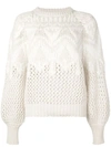 BRUNELLO CUCINELLI OPEN KNIT JUMPER