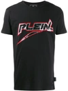 PHILIPP PLEIN T-SHIRT MIT PAILLETTEN-LOGO