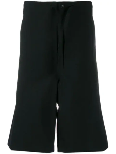 Comme Des Garçons Homme Deux Drawstring Fastened Shorts In Black