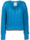 MARCO DE VINCENZO CHUNKY BOBBLE KNIT JUMPER