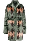 ANTIK BATIK TEXTURED FURRY COAT