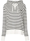 ALEX MILL STRIPED HOODIE