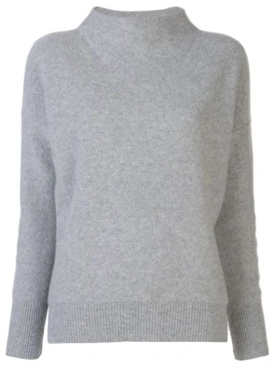 Vince Boiled Cashmere Funnel Neck Pullover In 067mhg