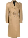 GIVENCHY SINGLE-BREASTED BELTED COAT