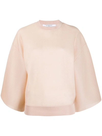 Givenchy Wide Sleeve Jumper In Pink