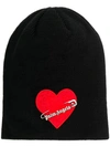 PALM ANGELS HEART SAFETY PIN HAT
