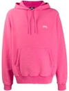 STUSSY STOCK LOGO HOODIE