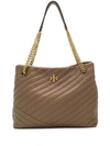 Tory Burch Kira Chevron Quilted Leather Tote In Neutrals