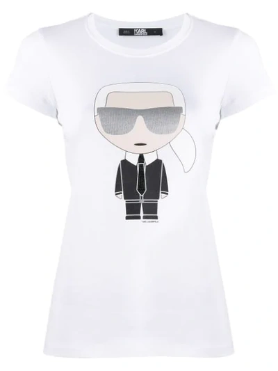 Karl Lagerfeld Karl印花t恤 In White