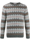 CENERE GB INTARSIA KNIT JUMPER