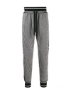 DOLCE & GABBANA HOUNDSTOOTH TRACK trousers,GYUVATG7TUH14446717