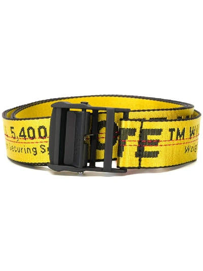 Off-white Yellow Synthetic Fibers Belt