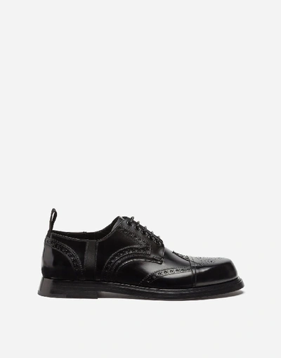 Dolce & Gabbana Brushed Calfskin Derby Shoes