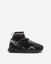 DOLCE & GABBANA SORRENTO HIGH-TOP TREKKING trainers IN MIXED MATERIALS
