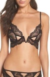 Thistle & Spire Kane Cutout Lace Underwire Bra In Black