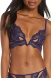 Thistle & Spire Kane Cutout Lace Underwire Bra In Navy