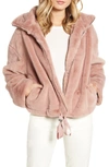 REBECCA MINKOFF FAUX FUR BOMBER JACKET,F19101773