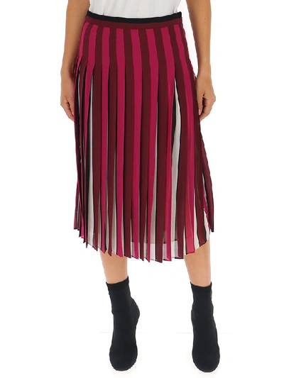 Michael Michael Kors Michael Kors Pleated Skirt In Shades Of Purple In Multicoloured