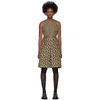 GUCCI GUCCI BEIGE AND BROWN GG DRESS