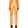 Saks Potts Orange Shimmer Lissi Trousers In Orange