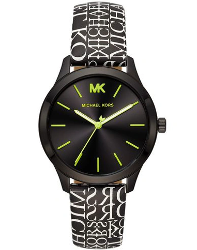 Michael Michael Kors Wrist Watch In Black